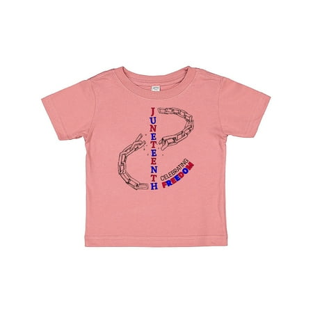 

Inktastic Juneteenth-Celebrating Freedom- breaking chains Gift Baby Boy or Baby Girl T-Shirt