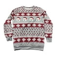 thumbnail image 3 of LoyisViDion Women Christmas Santa Claus Jumper Oversized Top Pullovers Sweatshirts Gray 6(M), 3 of 4
