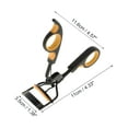 thumbnail image 2 of Rizador de pestañas de doble color para mujeres Unique Bargains 1 Pc para viajes de negocios Acero al carbono PS Naranja Negro, 2 of 3