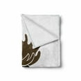 thumbnail image 2 of Moose Soft Flannel Fleece Throw Blanket, Deer Head Canadian Northern Wilderness Mammals Hunting Graphic, Cozy Plush for Indoor and Outdoor Use, 70" x 90", Green Brown Army Green, by Ambesonne, 2 of 6