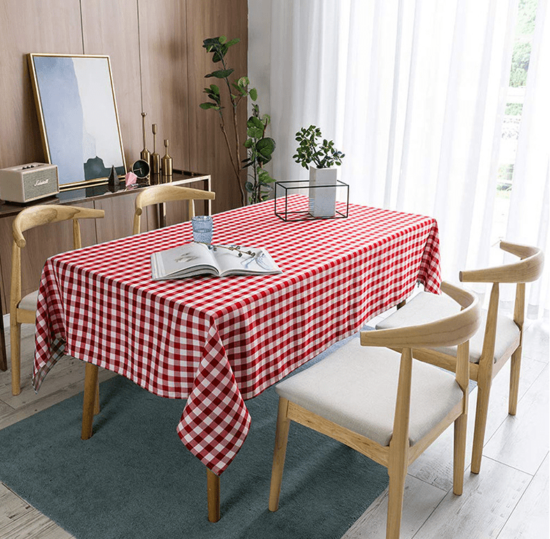 54 X 72 Inches for Kitchen Picnic Parties Waterproof & Wrinkle-Free Dining Room Blue and Green Clan Scottish Plaid Rectangular Polyester Washable Tablecloth