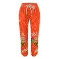 thumbnail image 4 of Hfolob Women's Pants Women Christmas Print Bottom Sweatpants Pockets High Waist Sporty Gym Fit Jogger Pants Trousers Womens Casual Pants, 4 of 4