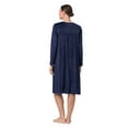 thumbnail image 4 of Aria Women’s Knit Velour Long Sleeve Ballet Nightgown, Sizes XS-5X, 4 of 6