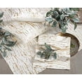 thumbnail image 5 of Fennco Styles Distressed Metallic Foil Design Cotton Table Linen, 5 of 7
