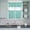 Turquoise, variant on 3 Piece Kitchen Curtains and Valances Set White Moroccan Cafe Curtains 36 Inch Length Boho Morocco Geometric Quatrefoil Grid Valance & Tier Curtain for Living Room Bedroom Window 54"x18" 27"x36"*2