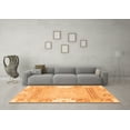thumbnail image 3 of Ahgly Company Indoor Square Abstract Orange Modern Area Rugs, 6' Square, 3 of 4