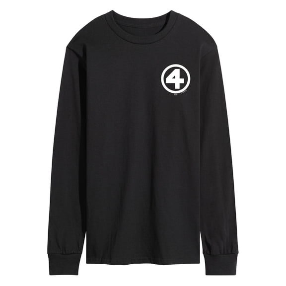 Fantastic Four - Logo White - Men's Long Sleeve Graphic T-Shirt