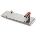 thumbnail image 3 of Stainless Steel Hand Edger with Adjustable Groover, Concrete, Curved, 14 Inch by 5 Inch, 1/2 Inch Edger Radius, 1/2 Inch Bit Depth, DuraSoft Handle, Made in The USA, 3489D, 3 of 4