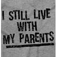 thumbnail image 2 of Still Live With My Parents Single Womens Fitted Plus Size Graphic Tee Brisco Brands 2X, 2 of 5
