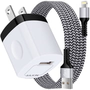 AILKIN Compatible with iPhone Charger Fast Charging with 1Pack Usb A Light-ning Cords 6ft Charger Block Compatible with iPhone 14/13/12/11,White