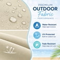 thumbnail image 5 of Millsilo Outdoor Chaise Lounge Cushion, 72" x 21" x 3" Patio Lounge Chair Cushion, Water-Resistant UV-Protected Replacement Cushion with High Density Foam, Beige, 5 of 7