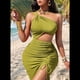 thumbnail image 5 of Vestido Sin Mangas con Abertura en el Hombro, Color Verde S, 5 of 9