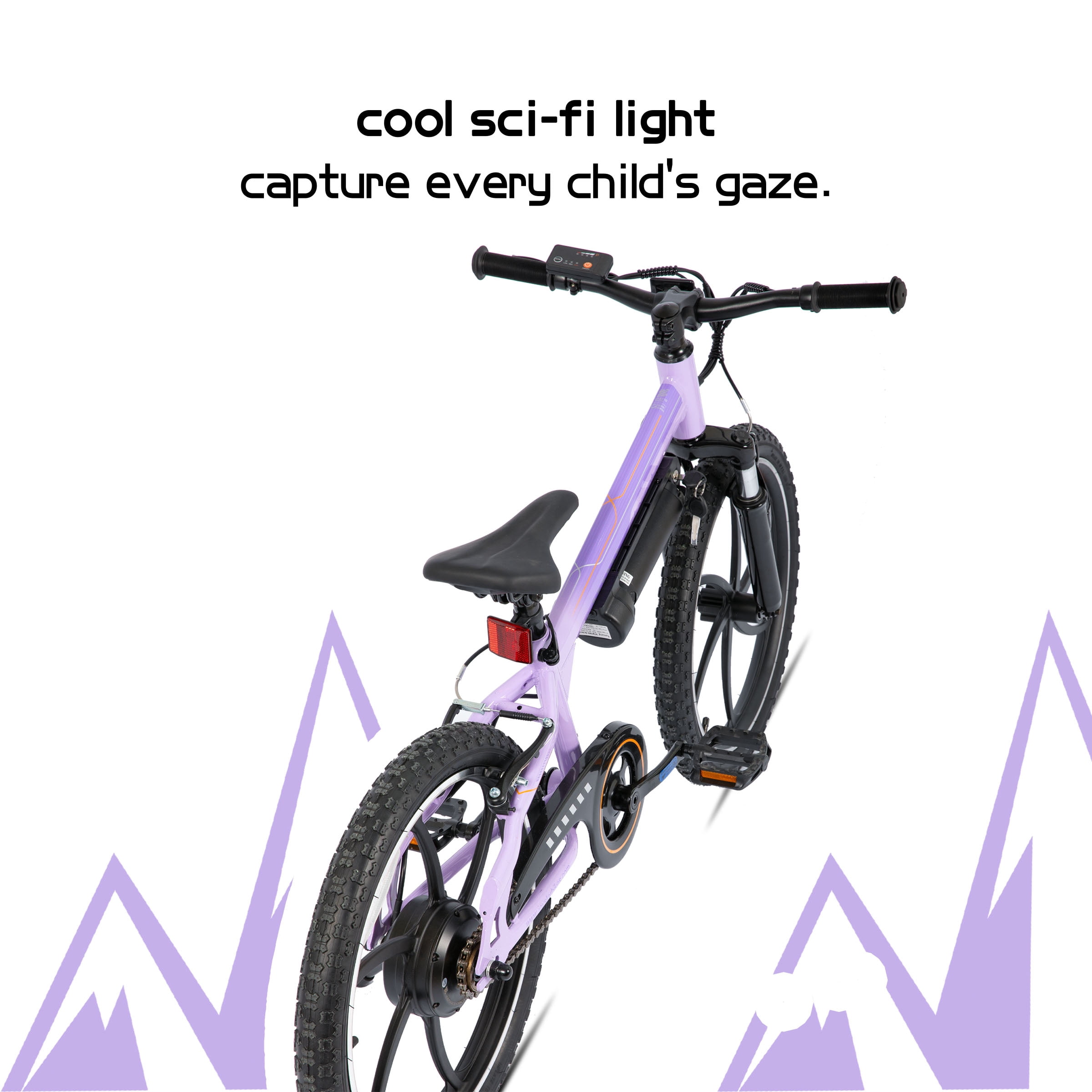 JOYSTAR Radspur Electric Bike 20" with 250W Brushless Motor, 15 Miles 15MPH Electric Mountain Bicycle with Removable Battery, Purple