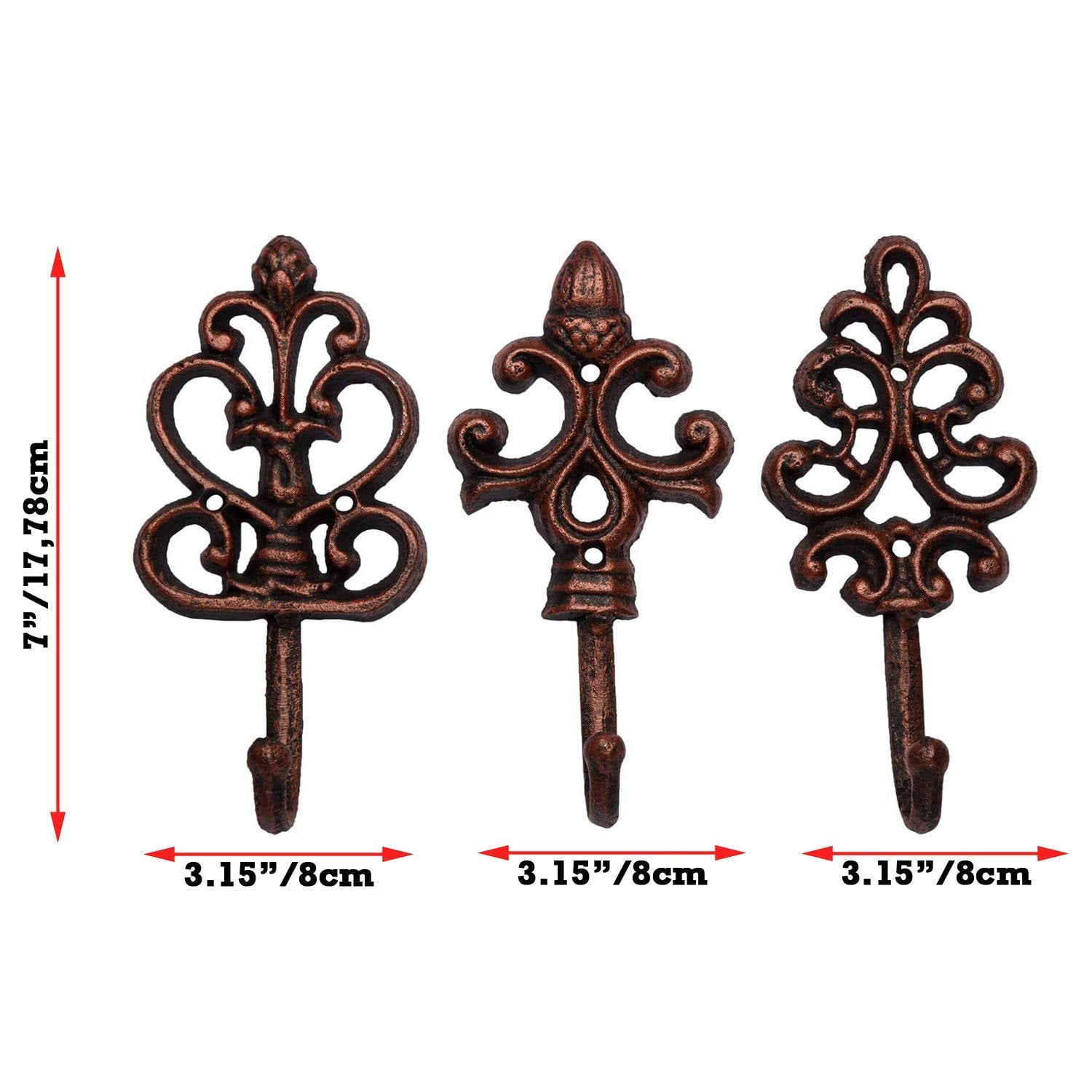 cast iron hanging hooks