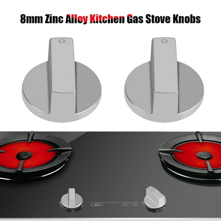 Lhcer Universal Silver Metal Gas Cooker Oven Stove Knobs Control