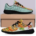 thumbnail image 3 of Fall Autumn Thanksgiving Pumpkin Thankful Grateful Blessed Shoes Sneakers Black Size 5, 3 of 7