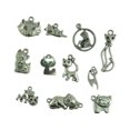 thumbnail image 2 of 20 piezas de aleación de gato vintage colgantes huecos para joyas de bricolaje elaboración de collar espaciadores cuelga Gloria Colgantes de encantos de gato, 2 of 4