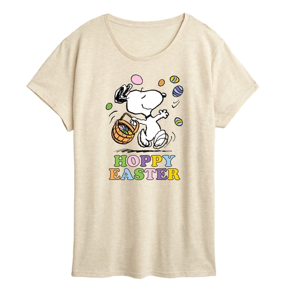 Peanuts - Hoppy Easter - Women's Short Sleeve Graphic T-Shirt