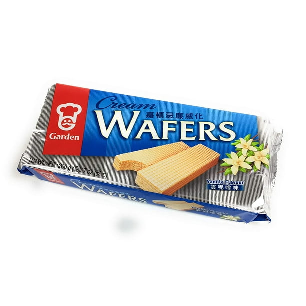 Garden brand Wafers Vanilla Flavor 200g / 7oz (Pack of 12)