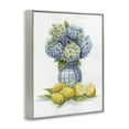 thumbnail image 3 of Stupell Industries Hydrangeas & Lemon Cluster Floral Painting Gray Framed Art Print Wall Art, 24 x 30, 3 of 8
