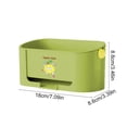 thumbnail image 6 of LWVITH Kitchen Sink Drying Rack with Removable Tray Sponge Holder Drainer for Countertop Organize Scrub Brush Soap Dish Water Drainage Storage Organizer White Green Purple, 6 of 6