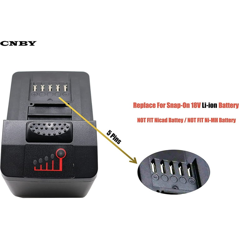 2PCS 4Ah Battery CTB8185 18V 4Ah 4000mAh Replace for Snap on CTB8185 CTB7185 CTB8187 CT8850 CT7850 CT8810 8815 CDR7850H Cordless Battery
