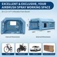 thumbnail image 2 of DSstyles 20x13x9 FT Portable Paint Booth, Portable Spray Paint Tent with Filter System, 201D Oxford Fabric for Cars, Motorcycles, Furniture Painting, 2 of 8