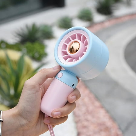 

Handheld Mini Cooling Fan Fan Desktop Fan Portable Pocket Fan 250mAh Battery Operated Table Fans for Bedroom Rechargeable Personal Fan An Hour Working Time For Outdoor Activities Summer Gift