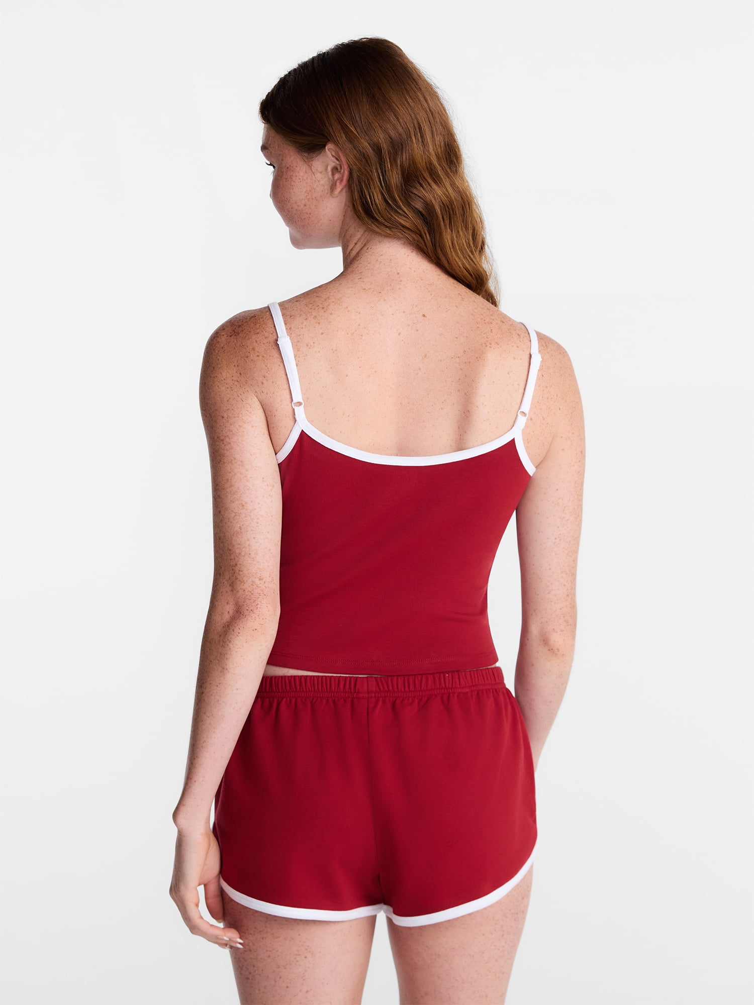 No Boundaries Sports Tank Top and Shorts Sleep Set, 2-Piece, Women's XS-XXL
