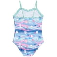 thumbnail image 2 of Squishmallows Archie Cailey Odile Ruffled One Piece Bathing Suit UPF 50+ Little Kid to Big Kid, 2 of 4