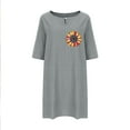 thumbnail image 4 of IROINNID Summer Dresses for Women , Plus Size Summer T-shirt Dresses for Women with Short Sleeve and Round Neck Printed Casual Outfits Dress, 4 of 4