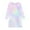 Multicolor25, variant on MeetoTime Toddler Girls Clothes 4-14 Years Stretchy Solid Color Round Neck Tie-dye Printed Long Sleeve Dresses for Girl