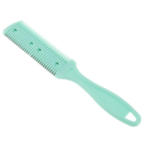 Peine de Afeitar de Peluquería Zulema Doble Cara Recortador de Barba y Adelgazamiento 18 x 3 cm