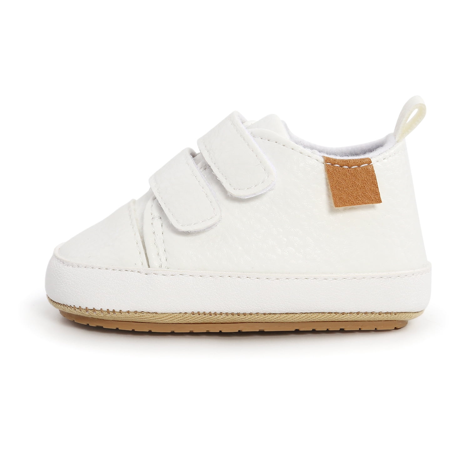 Meckior Baby Boys Girls Shoes High-Top Ankle Sneakers Toddler Soft Rubber Sole Infant Crib Shoes 0-18 Months