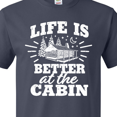 thumbnail image 4 of Inktastic Life is Better at the Cabin with Trees and Moon T-Shirt, 4 of 5