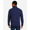 thumbnail image 3 of CORE365 CE418 Men's Origin Performance Pique Quarter-Zip Pullover-Classic Navy Heather/ Carbon-XL, 3 of 6