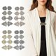 thumbnail image 2 of Cardigan Clip Shawl Collar Clasp Dress Shirt Brooch Clip For Girl Women Gift, 2 of 3