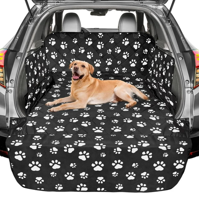 F-color SUV Cargo Liner para perros – Forro impermeable para carga de mascotas, cómodo protector de parachoques para perro, a prueba de arañazos, antideslizante, ajuste universal, SUV, sedanes, malete