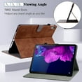 thumbnail image 3 of GSFY Case for Lenovo Tab P11 Plus 2021/Tab P11 2020, Premium PU Leather Protective Folio Stand Cover with Pencil Holder Multiple Viewing Angles for Lenovo Tab P11 TB-J606F/P11 Plus TB-J616F, Brown, 3 of 8
