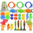 thumbnail image 1 of Ruiboury Non-toxic ABS Swimming Toys Set - Safe And Hypoallergenic For Kids Training Underwater Fun Diving Pool Game Smooth Line 84 84 1Set, 1 of 6