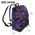 thumbnail image 2 of Yiaed Lilac Print Laptop Backpack for Women Slim Computer Bag Work Travel College Backpack Purse Fits 14 Inch Notebook, 2 of 4
