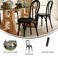 thumbnail image 4 of Emma + Oliver Solid Wood Thonet Style Stack Dining Chair with Early American Finish, 4 of 11