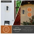thumbnail image 3 of Lavage Aluminum 2 Light LED Black Rectangle Outdoor Wall Lantern, 3 of 10