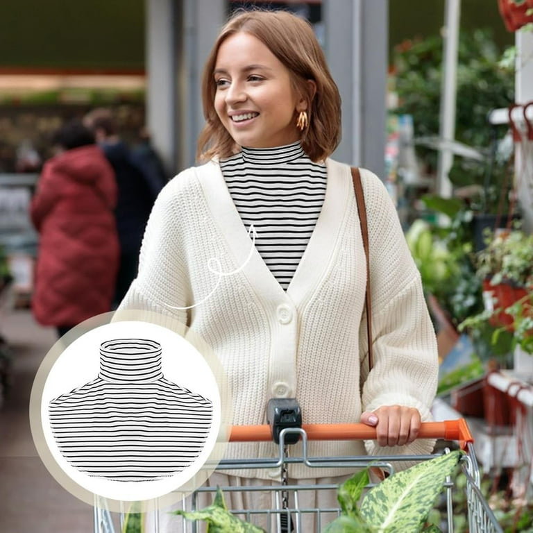 Street Daily Flowers Buttons Half A Turtleneck Tops Street Daily Flowers Buttons Half A Turtleneck Tops