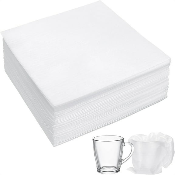 Triani 100Pcs Cushion Foam Pouches 12*12 Inch Double PO Films Foam Wrap Pouches Cushion Foam Wrap Pouches for Moving and Packing