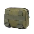 thumbnail image 5 of Bolsa MOLLE Unisex Mini Riñonera Organizador de bolsillo Paquete de caza Bolsa de herramientas (Café), 5 of 5