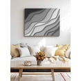thumbnail image 4 of Black Grey Ombre Wall Art for Living Room,Canvas Picture Wall Decor for Bathroom Bedroom,Modern Geometric Abstract Aesthetic Cream Painting Artwork for Office Hallway Dining Room Decor 24"x32", 4 of 8