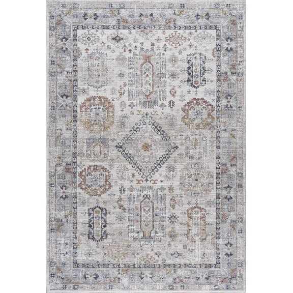 BoutiqueRugs Kamau Farmhouse Area Rug - Natural Gray - 7'10" x 10'2"