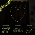 thumbnail image 5 of Keedle Doodle DIY Curtain Decoration Set with 2 Blackout Curtains and Glow in the Dark Star Stickers 84", 5 of 6