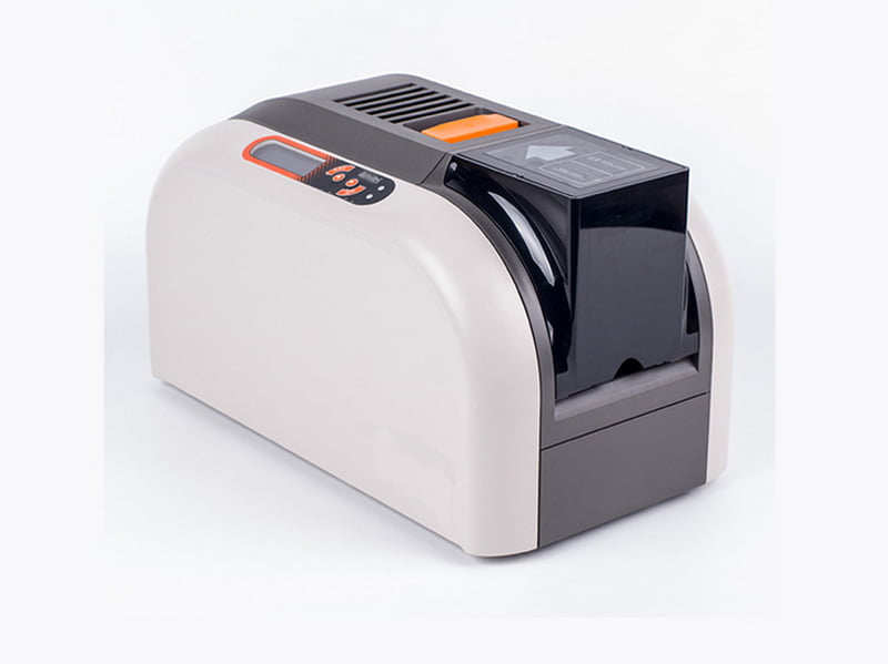 INTBUYING Electric Card Printer LCM Double Side Plastic PVC ID Card Printer  Machine for Office and Business 110V-220V 